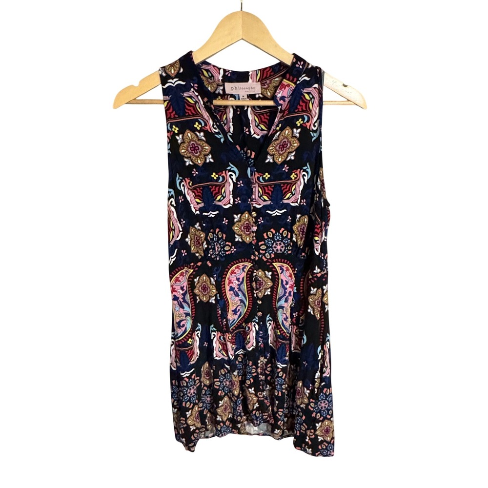 Philosophy‎ Republic Clothing Womens Paisley Print Sleeveless Dress Medium